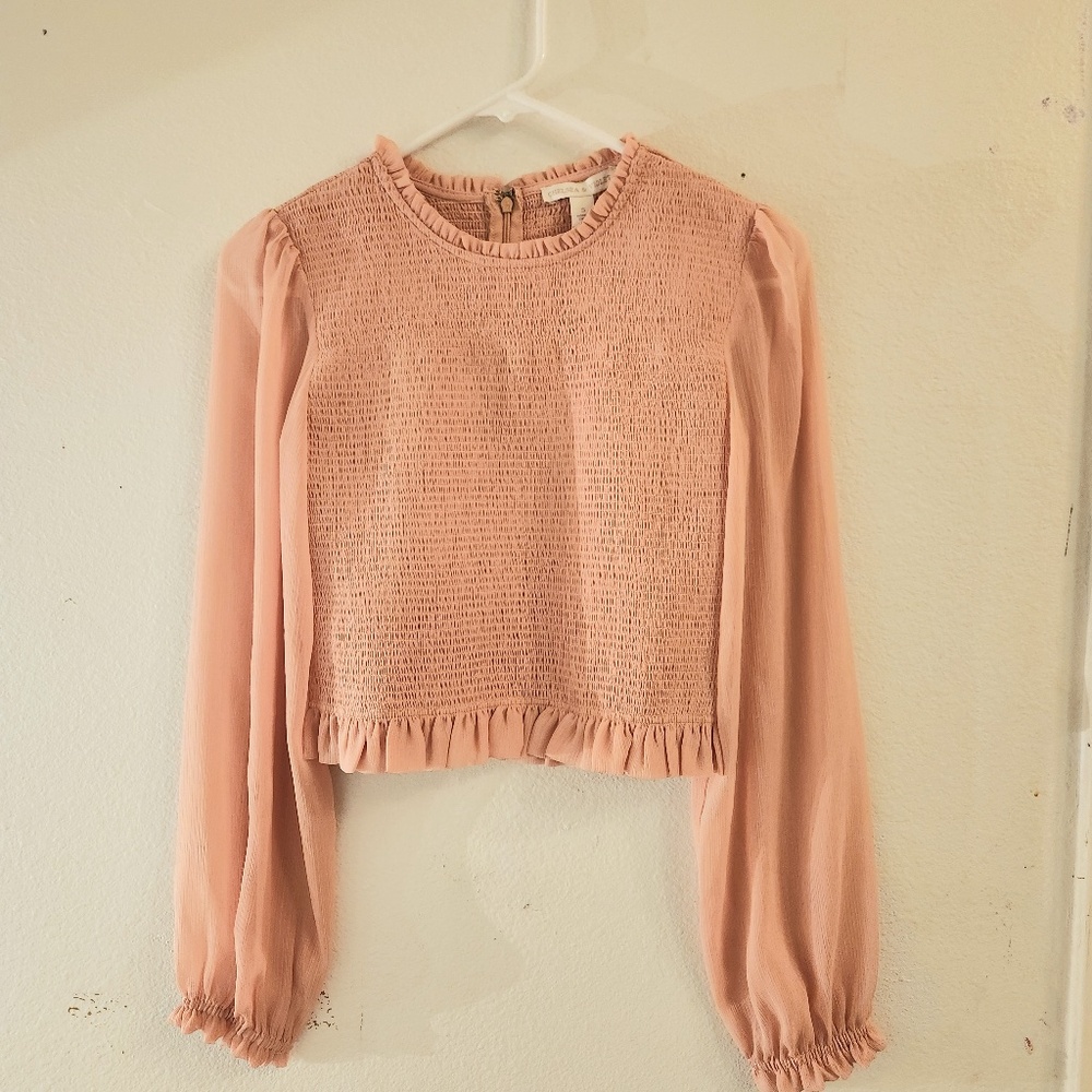 Chelsea & Violet Long Sleeve Chiffon Blouse